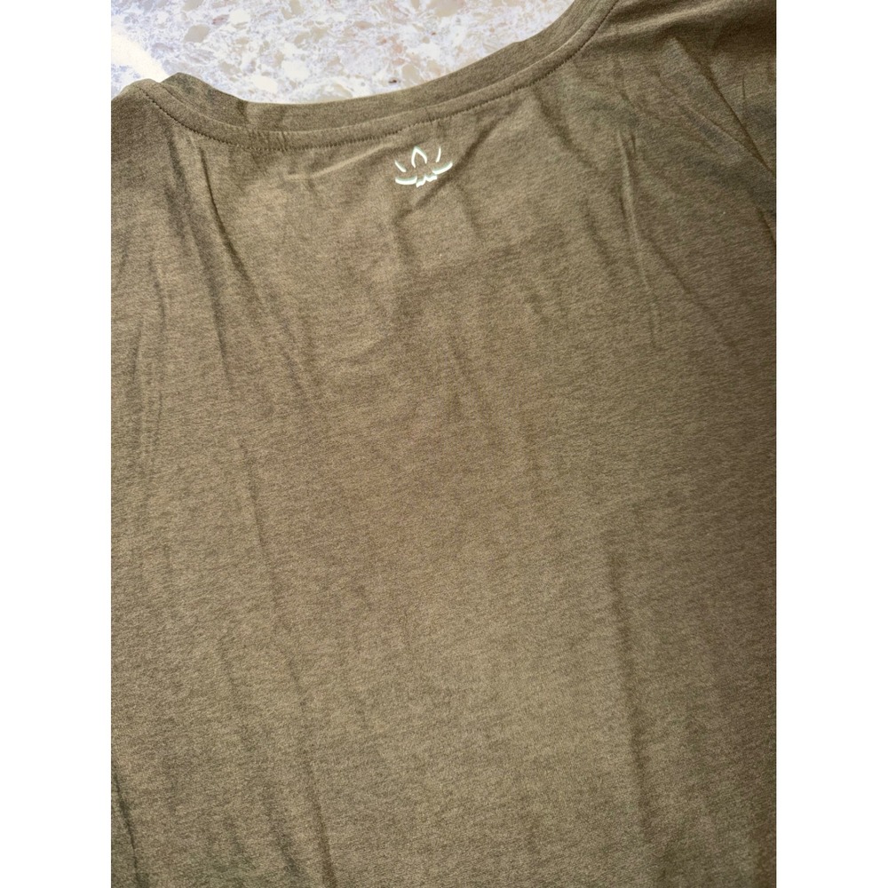Beyond Yoga Womens Featherweight Balanced Tee Olive Heather 007AW L - Picture 5 of 5